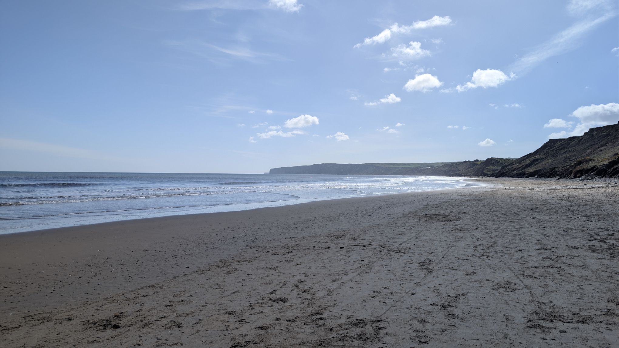 A view of Filey Bay, UK.