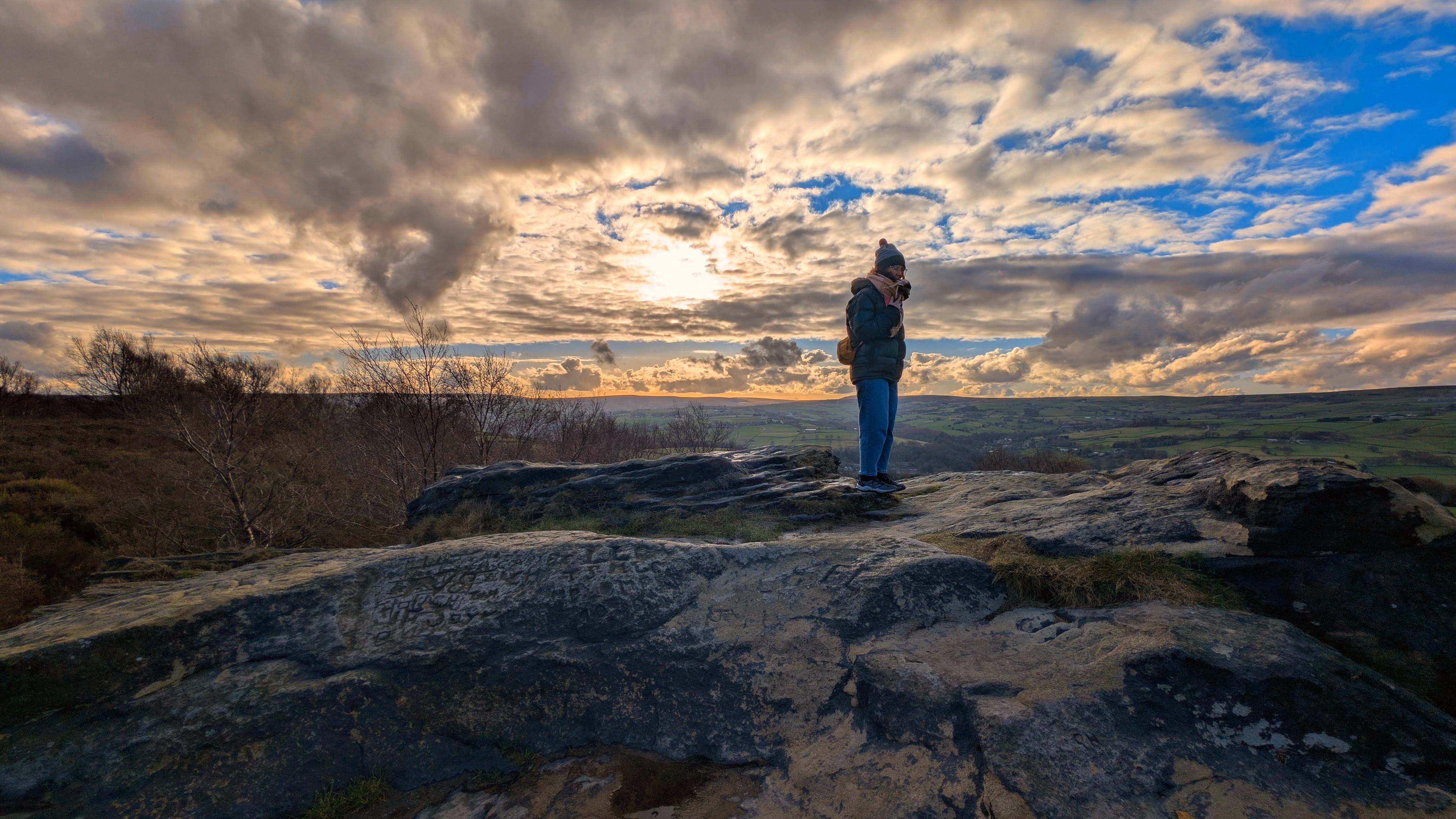 A view from the Ladstone, Norland Moor, Halifax, UK.