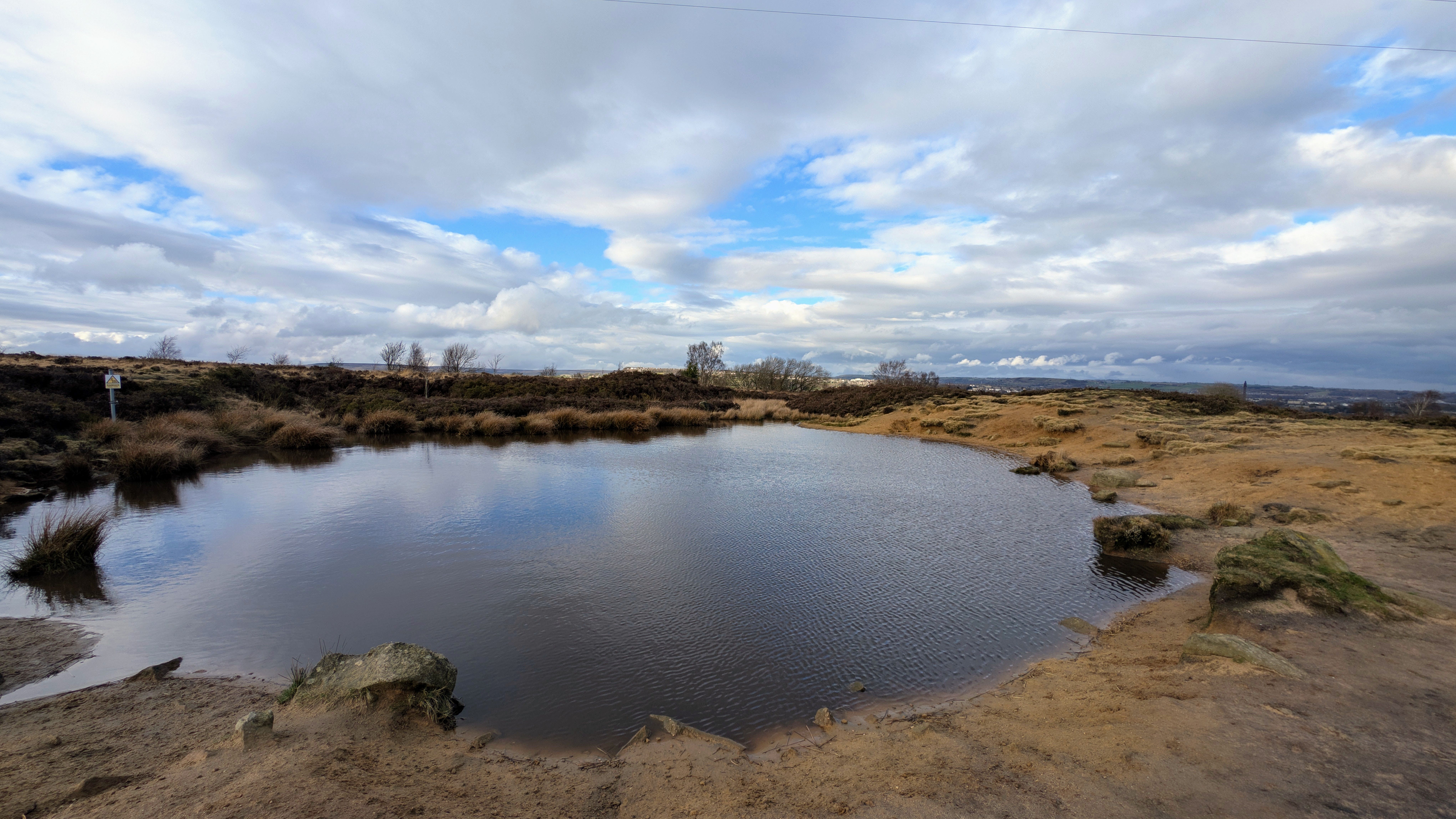 Norland Moor pond, Halifax, UK.